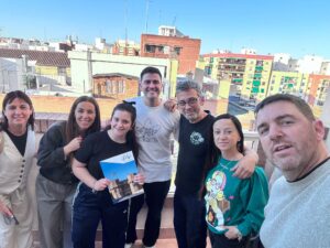 Flor y Rodri junto al equipo de Proyecto Valencia