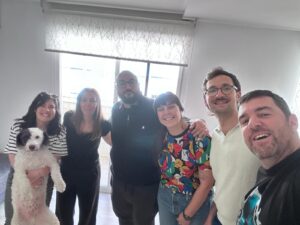 Nadia y Ezequiel junto al equipo de Proyecto Valencia